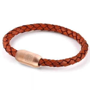 Copy of Leather Single Wrap - Rust / Rose Gold