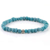 Tribal Bracelet - Sterling Silver - Turquoise / S/M (Up to 7 1/2 Inches)