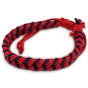Chevron Bracelet - Navy and Red