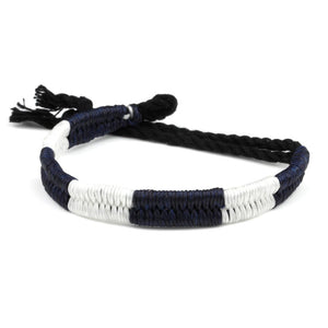 Festival Bracelet - Navy / White