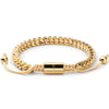 Gold Woven Chain Bracelet in Champagne - Up to 7 1/4