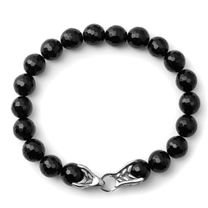 Healing Bracelet in Faceted Onyx - 6 - 3/4