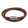 Leather Double Wrap - Brown / 6 1/2