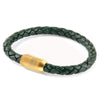 Copy of Leather Single Wrap - Green / Gold