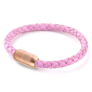 Copy of Leather Single Wrap - Lilac / Rose Gold