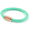 Copy of Leather Single Wrap - Mint / Rose Gold