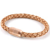 Copy of Leather Single Wrap - Natural / Rose Gold