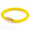 Copy of Leather Single Wrap - Yellow / Gold