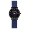 Minimalist Watch - Black - Navy Blue