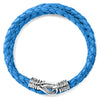 Nappa Leather Triple Wrap - Light Blue / 6 1/2