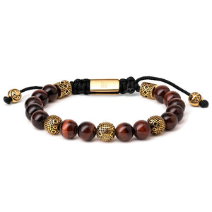 Red Tiger Eye and Gold Tropez
