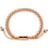 Rose Gold Braided Box Chain Bracelet in
