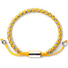 Silver Braided Box Chain Bracelet in Yellow