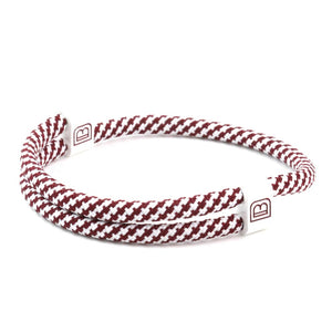 Sport Bracelet - Dark Red and White