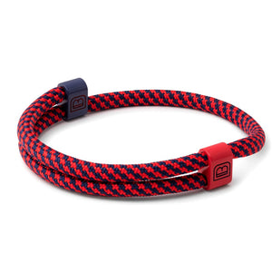 Sport Bracelet - Navy Red Braid