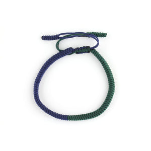 Tibetan Bracelet - Half Navy Green