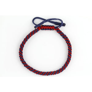 Tibetan Bracelet - Navy Red Braid