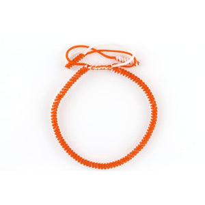 Tibetan Bracelet - Orange and White