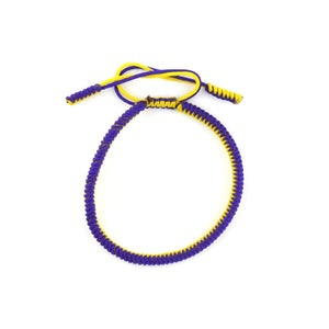 Tibetan Bracelet - Purple and Yellow