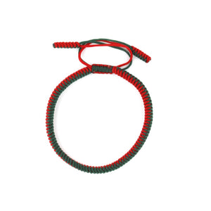 Tibetan Bracelet - Red and Green
