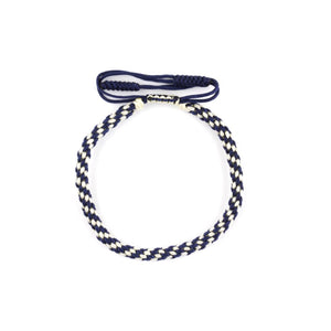 Tibetan Bracelet - White Navy Braid