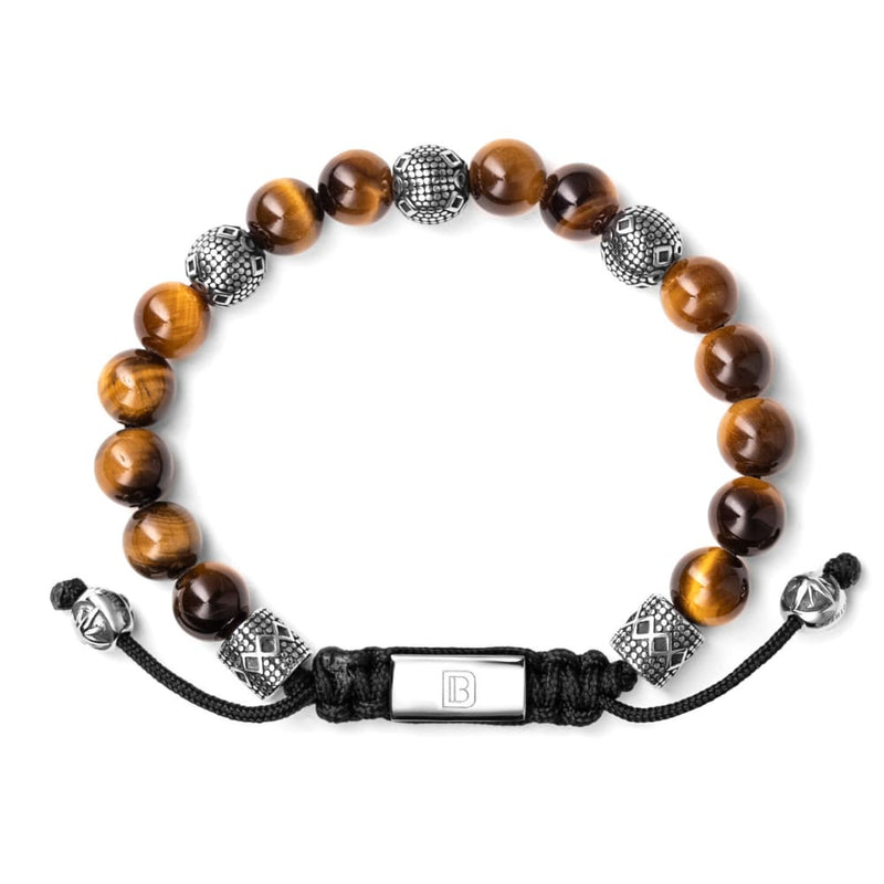 Tiger Eye and Silver Tropez - 6 1/4 - 7