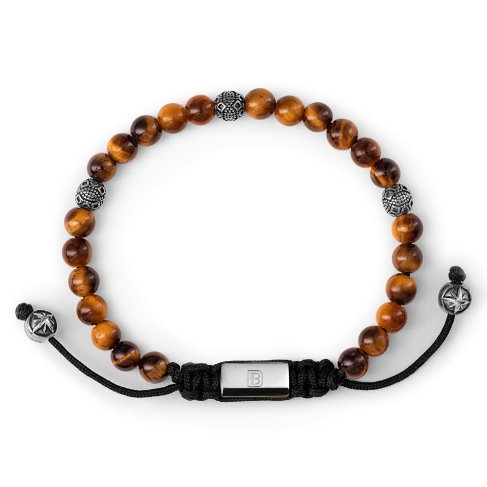Tiger Eye and Tropez - Silver / 6 1/4 - 7