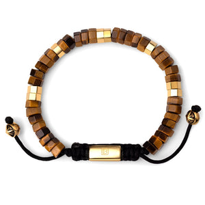 Tiger Eye with Gold - 6 1/4 - 7