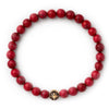 Voyager - Red Howlite - Gold / 6 - 3/4